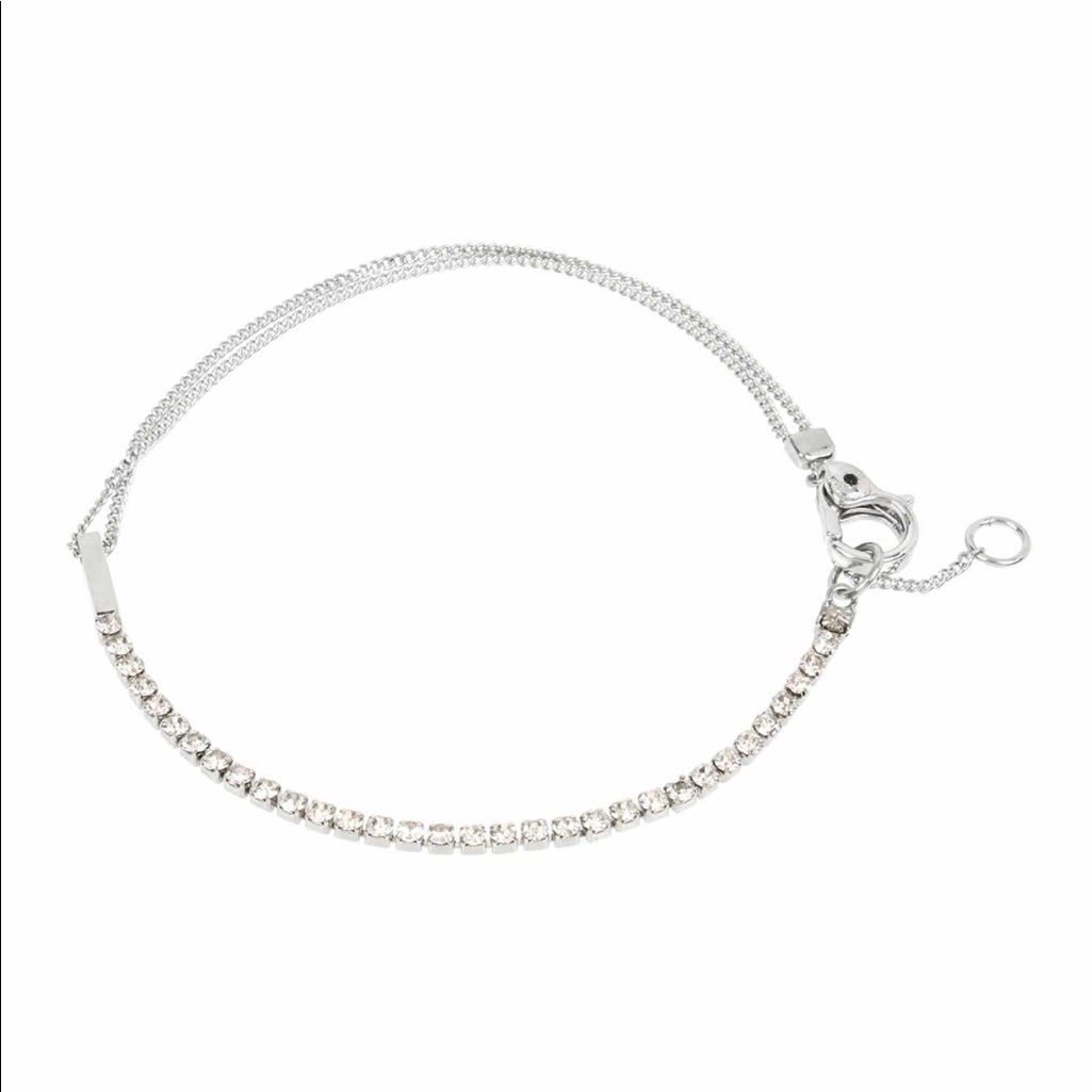 Nwt Allsaints Cz Flex Chain Bracelet 68$